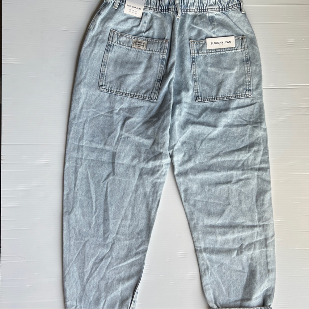 ZARA Z1975 BAGGY PAPERBAG JEANS BLUE SIZE 36  | 5862/370/436 - Picture 6 of 13